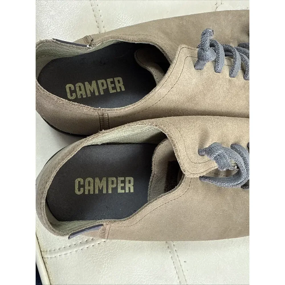 Camper Women's Peu Cami Brown Taupe Nubuck Barefoot Shoes Comfort Xclnt 41 - Picture 6 of 6